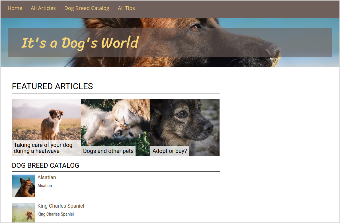 Front page after adding Featured Block Front page after adding Featured Block